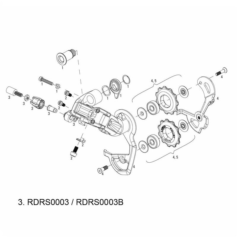 SRAM Rear Derailleur Barrel Adjuster Kit Red