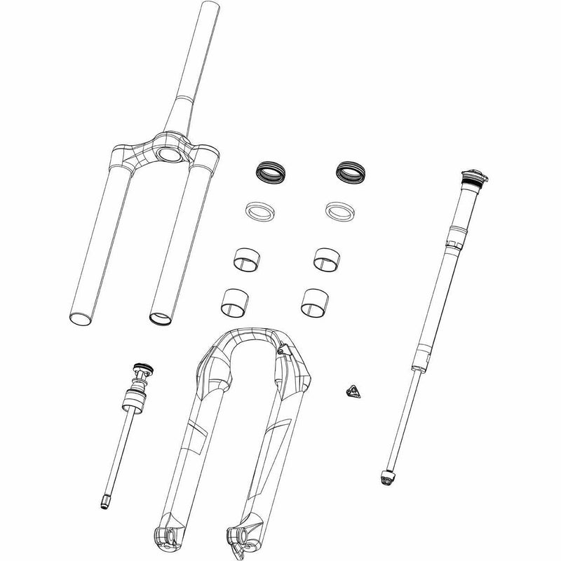 RockShox Spare Fork Lower Leg Decals Included 29 15X110 Boost 35G Rear Shocks Gloss Black