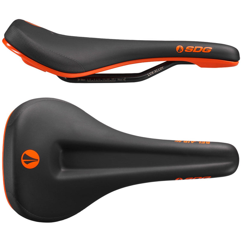 SDG Bel Air 3.0 Max Lux-Alloy Saddle Black / Orange