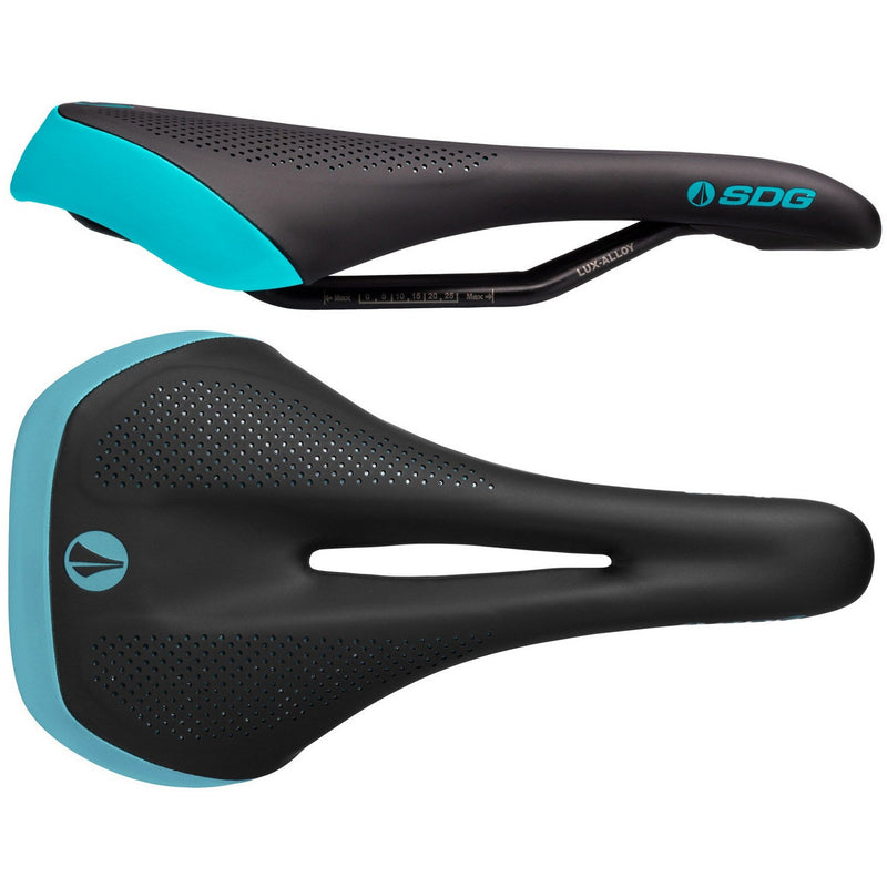 SDG Allure V2 Ladies Lux-Alloy Saddle Black / Turquoise