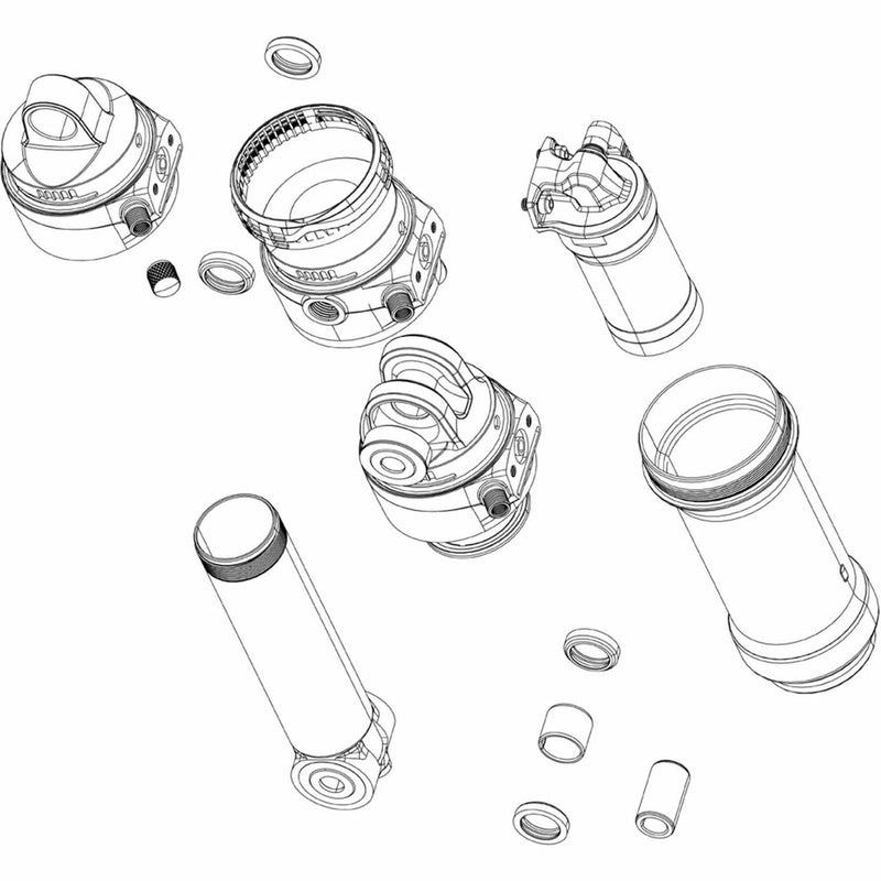 SRAM Rockshox Spare Rear Shock Damper Body Thrushaft Includes Damper Body / Bushing & Seals Super Deluxe Thrushaft C1