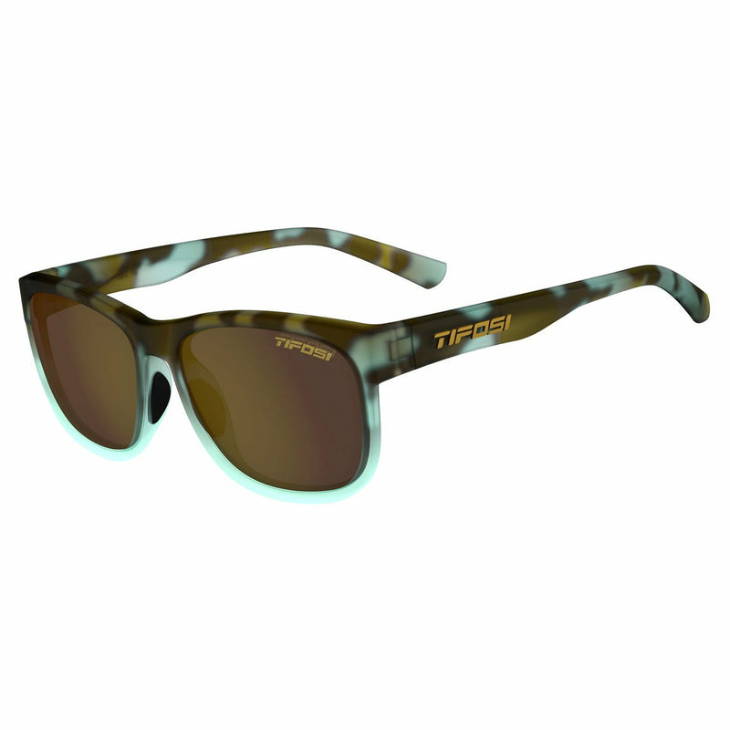 Tifosi Swank Xl Single Lens Sunglasses Blue Tortoise