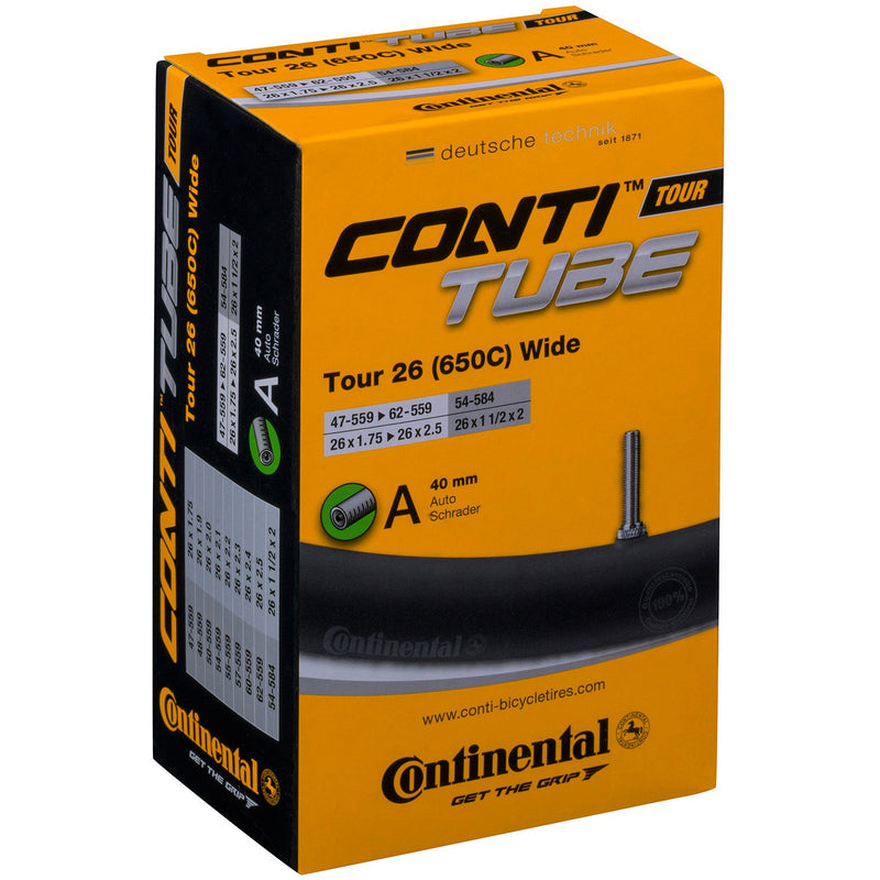 Continental Schrader 40 MM Valve Tour Tube Black