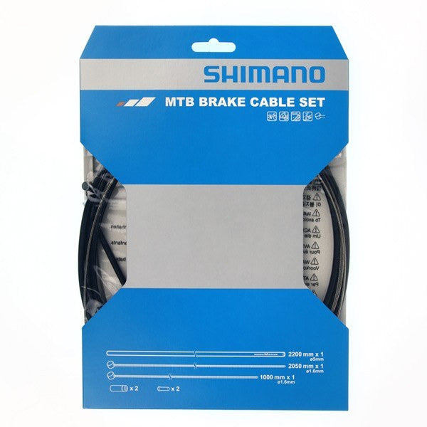 Shimano Spares MTB XTR Brake Cable Set With Stainless Steel Inner Wire Black