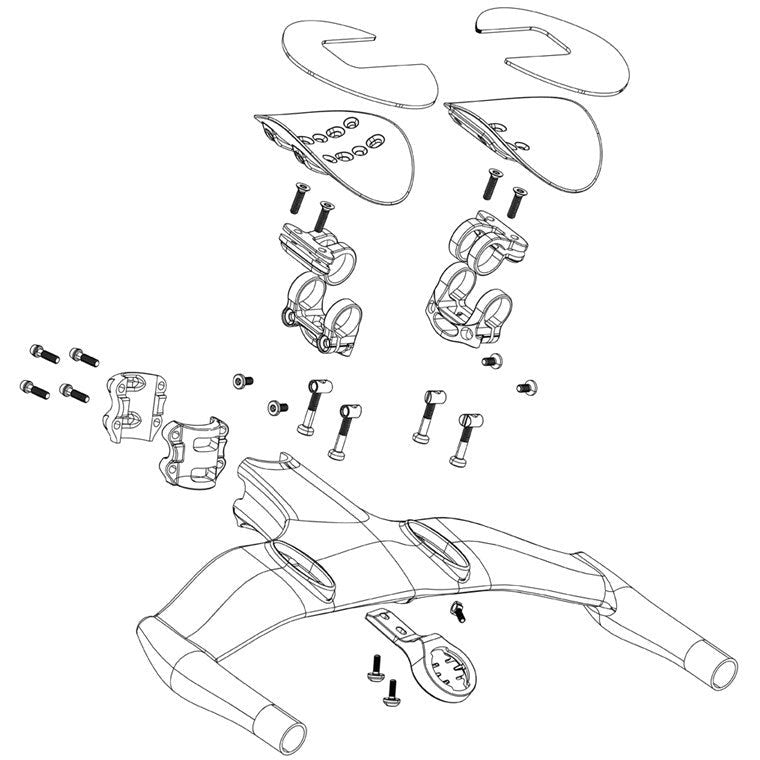 Zipp Handlebar Vuka Aero Armrest Angle Wedge Kit For Vuka Aero C1