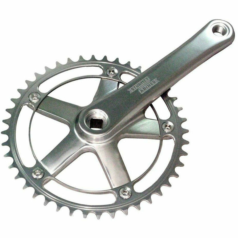 Sturmey Archer FCT62 Series Cranksets Silver / Silver