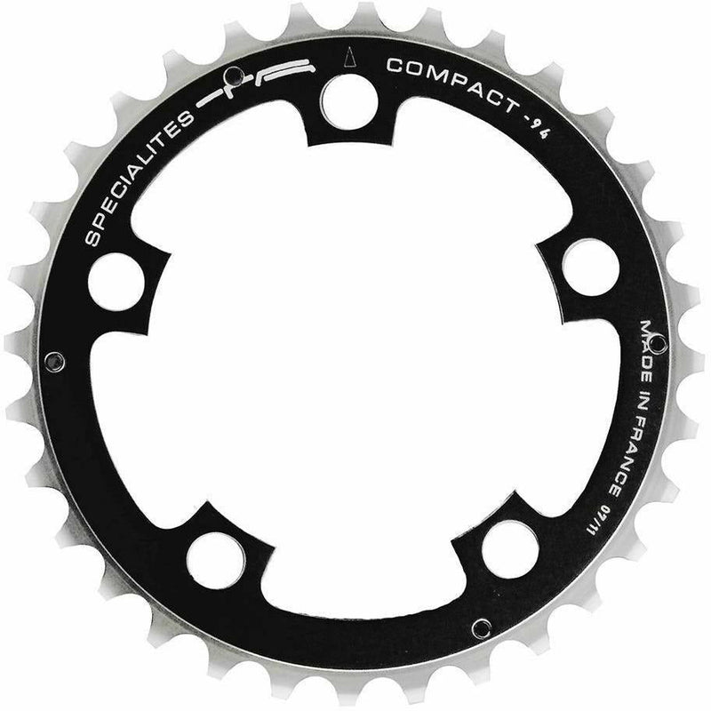 Specialites TA Compact Middle 94 PCD 5 Arm 9X Chainrings Black