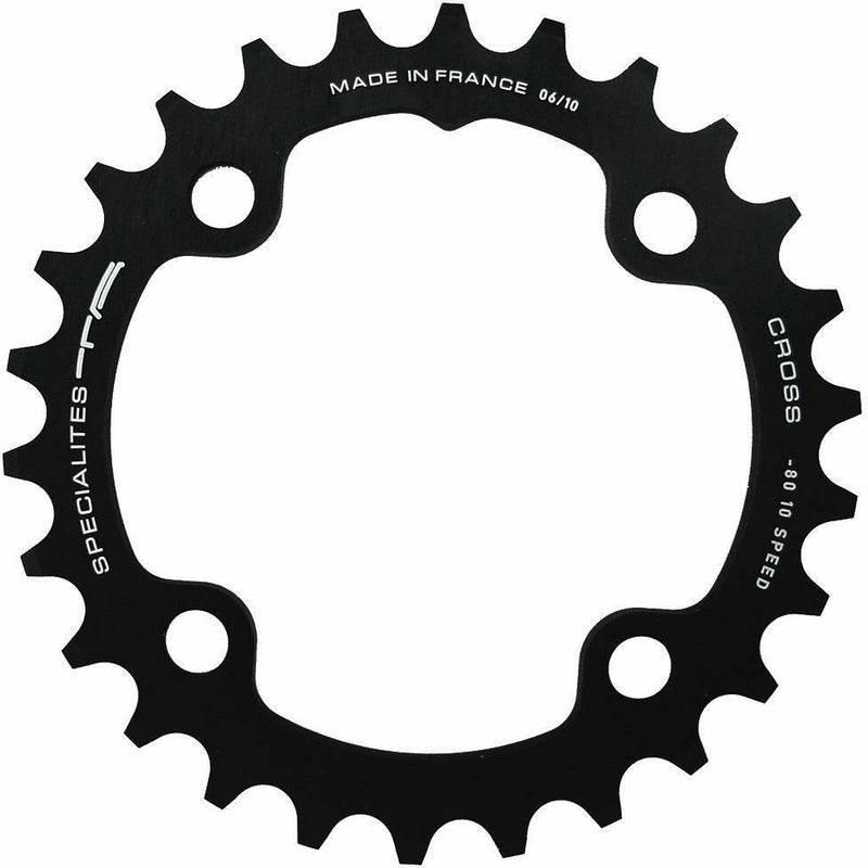 Specialites TA Cross 4 Arm 10X Double 80 PCD Inner Chainring Black