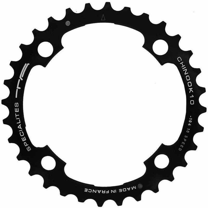 Specialites TA Chinook 4 Arm 10/11X 104/64 PCD Middle Chainrings Black