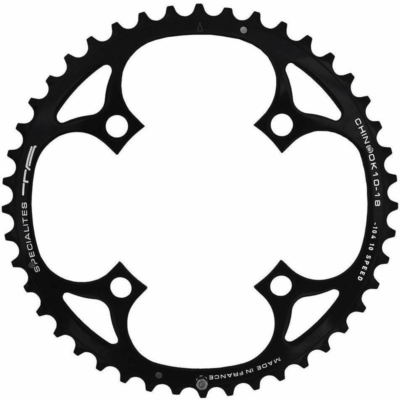 Specialites TA Chinook 4 Arm 10/11X 104/64 PCD Outer Chainrings Black