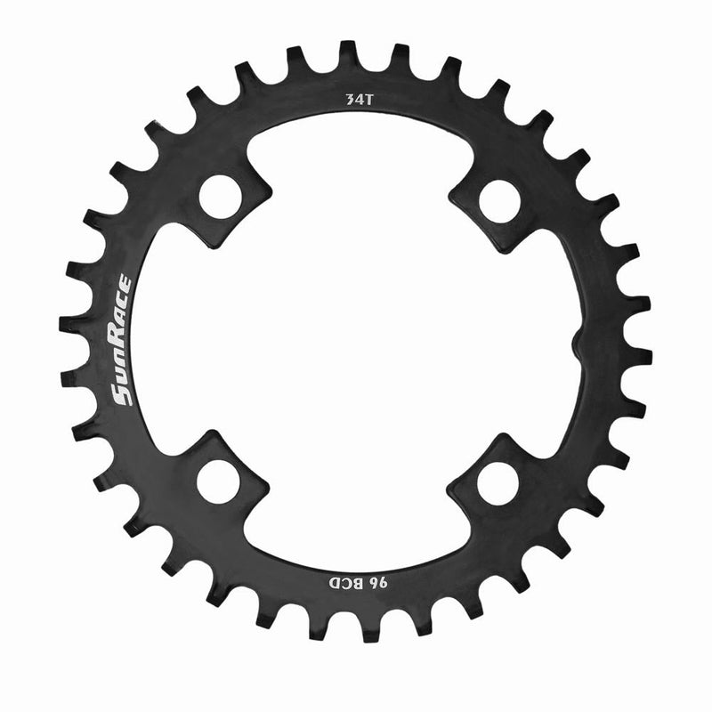 SunRace MS00 Steel Narrow-Wide Chainrings Black