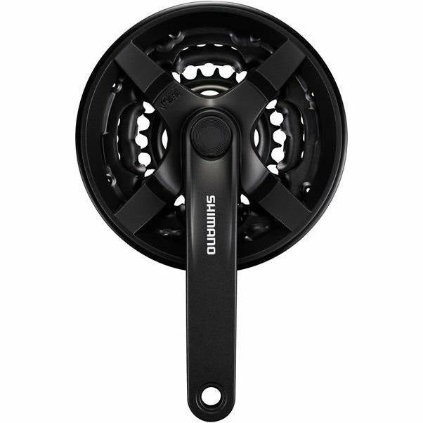 Shimano Tourney / TY FC-TY301 Chainset 42 / 34 / 24 6/7/8-Speed 150 MM With Chainguard Black