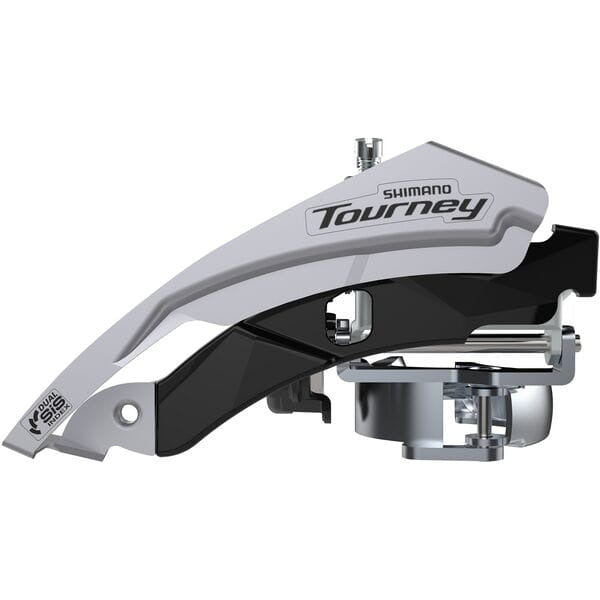 Shimano Tourney / TY FD-TY600 Tourney Front Mech Triple Top Swing Dual Pull 66-69 For 42T Black / Silver