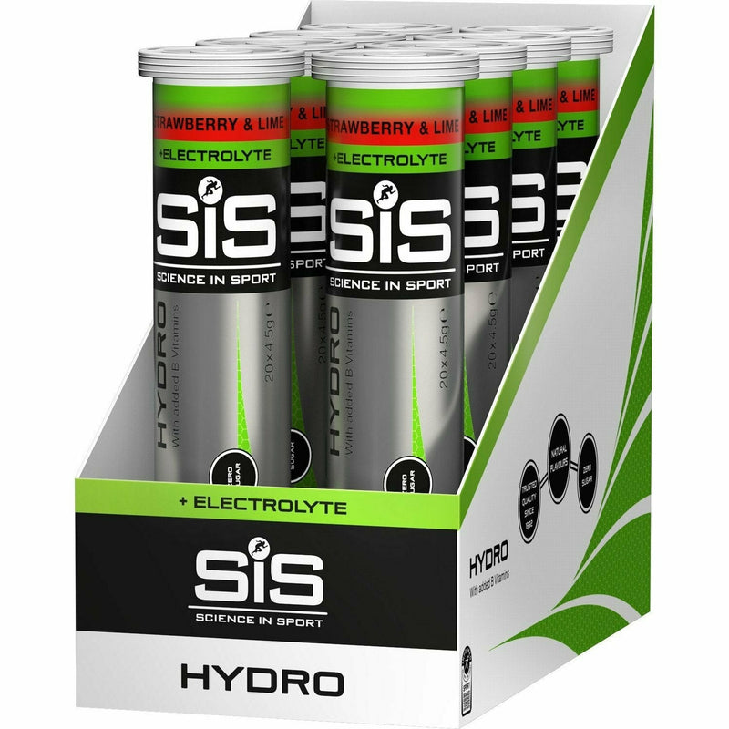 Science In Sport GO Hydro Tablet Tube - Pack Of 8 Strawberry / Lime