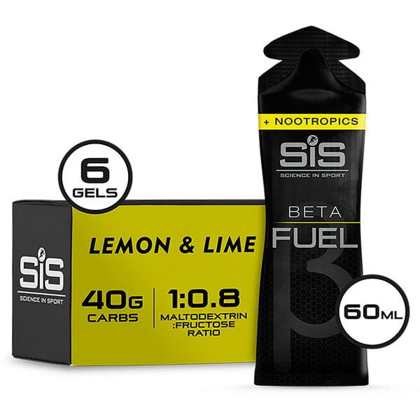 Science In Sport Beta Fuel Energy Gel +Nootropics - Box Of 6 Lemon / Lime