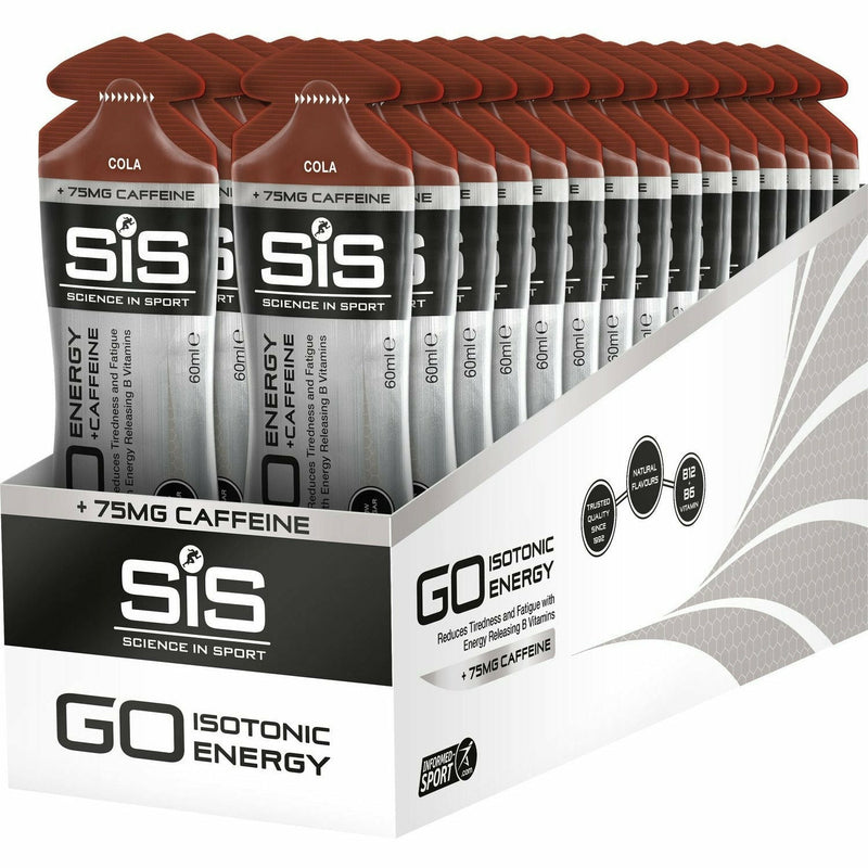 Science In Sport GO Energy Plus Caffeine Gel Tube - Box Of 30 Cola