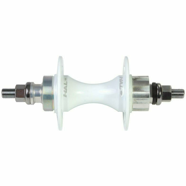 Halo Rear Fix-G Track Hubs White