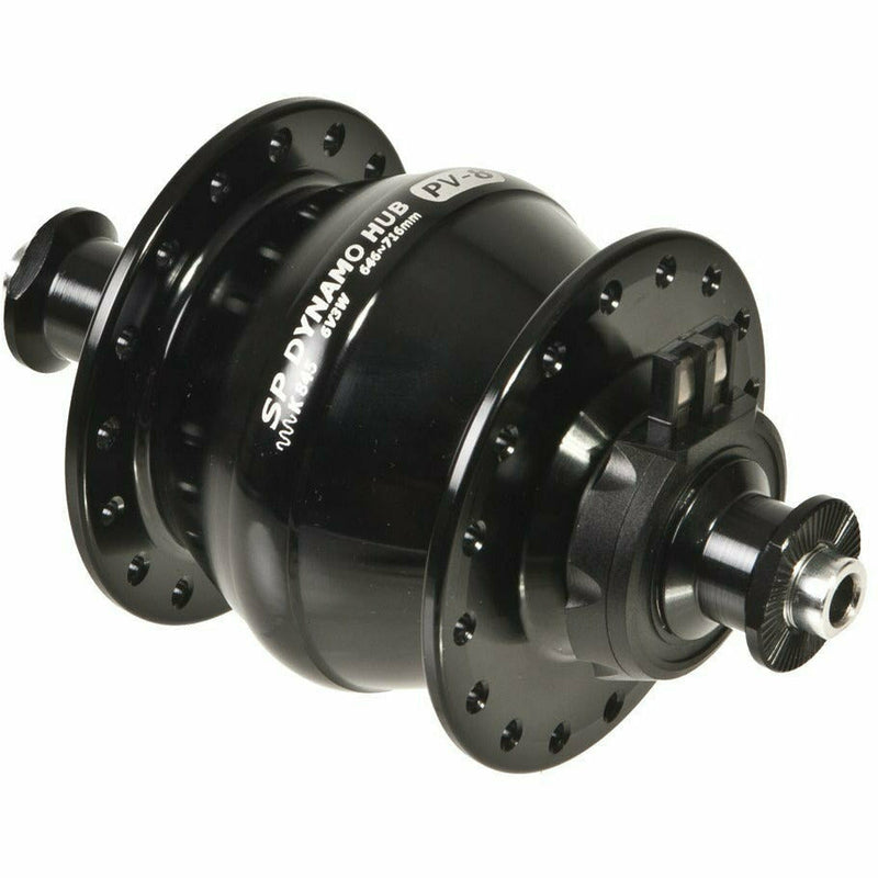 SP Dynamo PV8 100 MM Rim Brake Dyno Hub Black