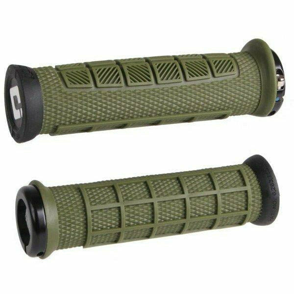 ODI Elite Pro MTB Lock On Grips Army Green - Pair