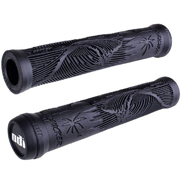 ODI Hucker BMX Grips NO Flange Black