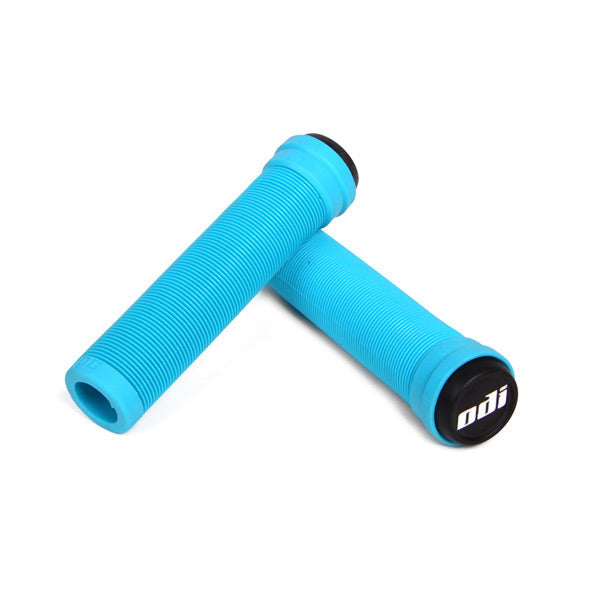 ODI Longneck Pro Soft BMX / Scooter Grips - Pair Aqua