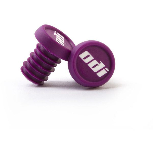 ODI BMX 2 Colour Push In Plugs - Pair Red