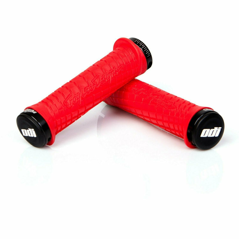 ODI Troy Lee Designs MTB Lock On Grips Red / Black - Pair