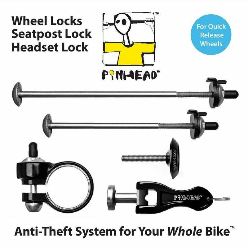 Pinhead Locks Quick Release For Wheels / Seatpost / Headset- Pack Of 4