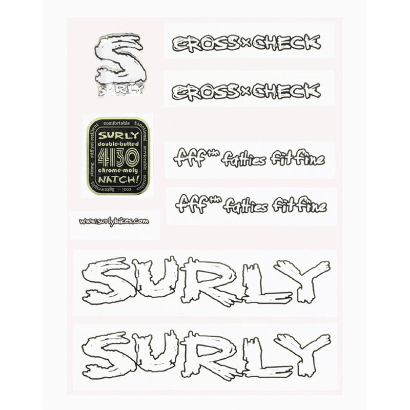 Surly Decal Kits Ghost HB Black