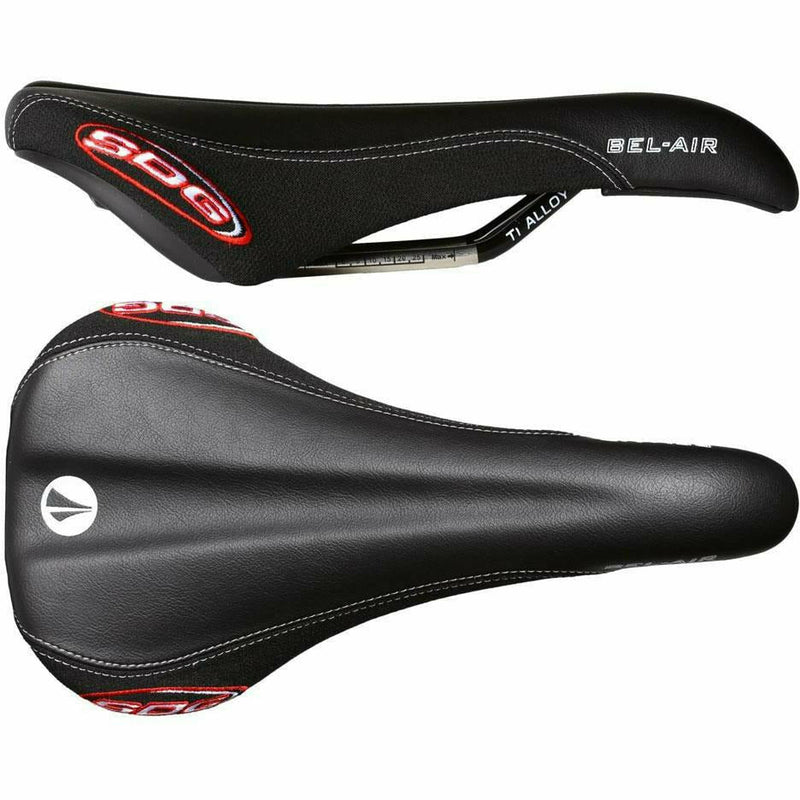 SDG Bel Air Ti-Alloy Rail Saddle Black Microfibre Top / Black Cordura Sides