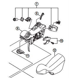 Shimano Spares ST-5700 Left Hand Bracket Unit