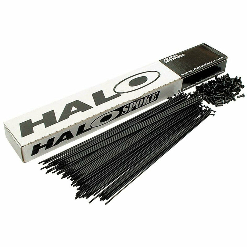 Halo Black Double Butted Spokes Workshop Pack Black