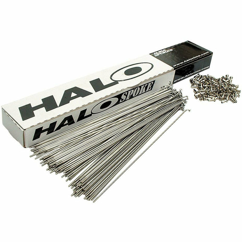 Halo Stainless Double Butted Spokes Workshop Pack Silver