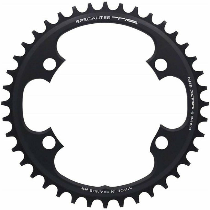 Specialites TA X110 PCD One 4 Arm 10/11/12X Narrow / Wide Chainring Black