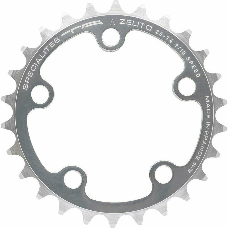 Specialites TA Inner Triple 74 PCD 5 Arm 8/9/10X Chainring Silver