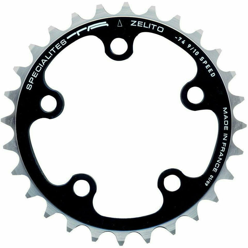 Specialites TA Inner Triple 74 PCD 5 Arm 8/9/10X Chainring Black