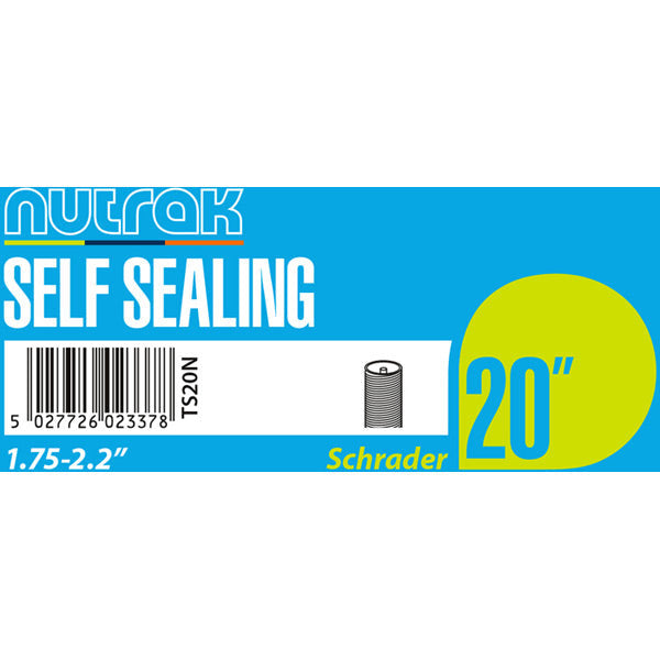 Nutrak Schrader Self-Sealing Inner Tube Black