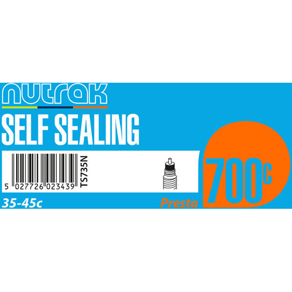 Nutrak Presta Self-Sealing Inner Tube Black