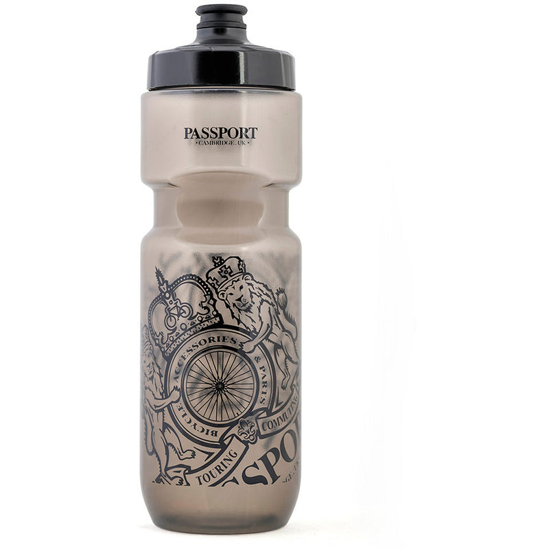 Passport Water Bottle Trans Black