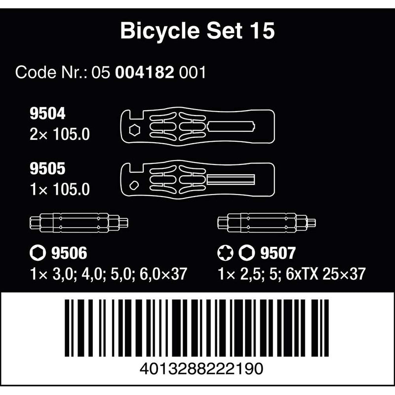 Wera Tools Bicycle Set 15