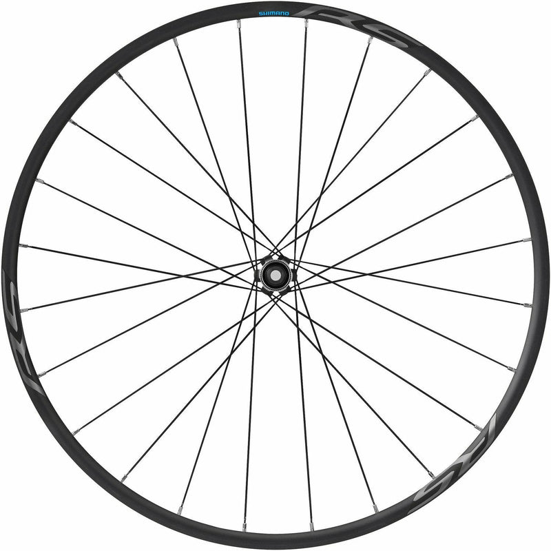 Shimano Wheels RS370 Tubeless Compatible Front Wheel For Centre-Lock Disc Rotor 12X100MM Axle Black