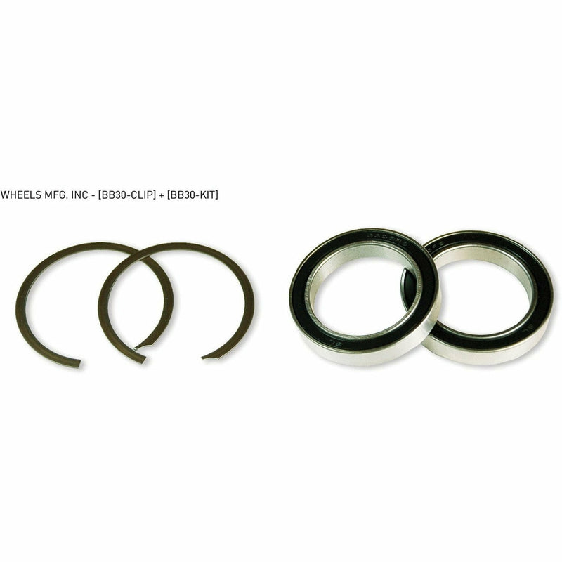 Wheels Manufacturing BB30 Service Kit With 2 Clips And 2 X 6806 Angular Contact Bearings